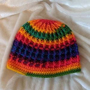 Bright Fun Rainbow Knitted Beanie- Unisex🌈